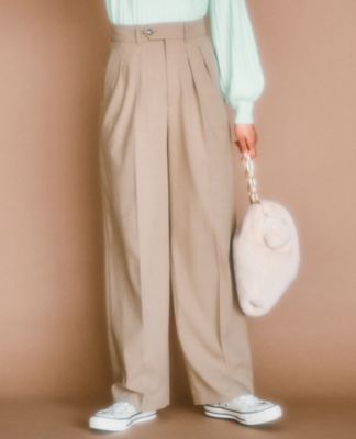【ＣＬＡＳＳＹ．１１月号掲載／洗える】ドライ２ＷＡＹストレッチ　ワイドパンツ（ＰＲＷＯＣＡ０２１４）