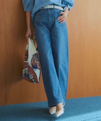 ＜23区 (Women)＞【一部店舗限定】２３区ＤＥＮＩＭ　ストレッチ　ワイドパンツ（ＰＲＷＯＣＭ０８３１）