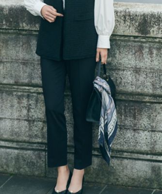 洗える】クリアストレッチ テーパードパンツ（PRWOCS0212  