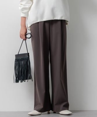 ＜23区 (Women)＞【洗える】２ＷＡＹストレッチツイル　ドロスト　ワイドパンツ（ＰＲＷＯＣＷ０３１６）