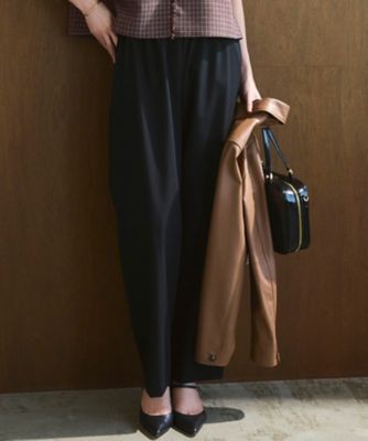 撥水加工／洗える】ドライ2WAYストレッチ ドロスト ワイド パンツ