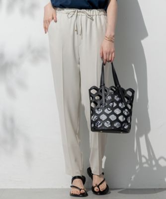 Oggi・CLASSY．掲載】ストレッチジョーゼット テーパード