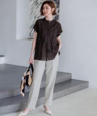 Oggi・CLASSY．掲載】ストレッチジョーゼット テーパード