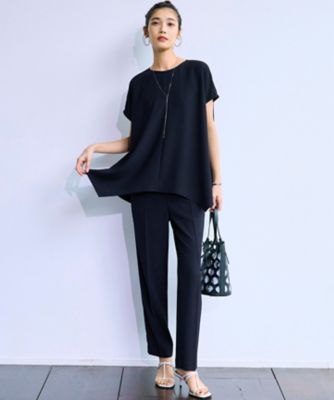 Oggi・CLASSY．掲載】ストレッチジョーゼット テーパード