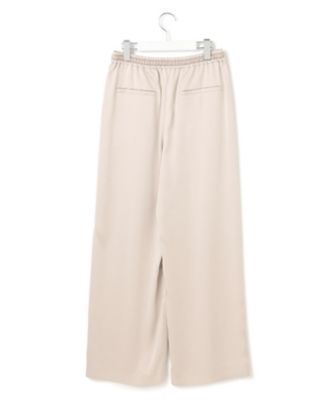 【撥水加工／洗える】スムースサテン　タック　ワイド　パンツ（ＰＲＷＯＧＭ０６０７）