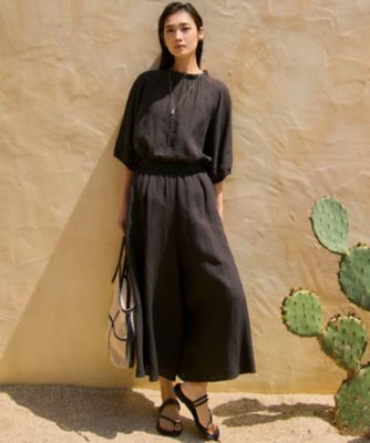 洗える】LIBECOリネン ガウチョ パンツ（PRWOGM0610