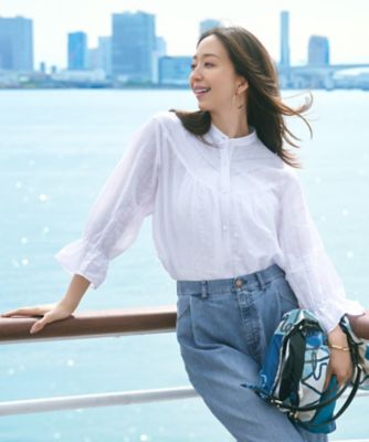 【Ｏｇｇｉ６月号掲載／接触冷感】２３区ＤＥＮＩＭ　サマー　タック　ワイド　パンツ（ＰＲＷＯＧＭ６５１８）