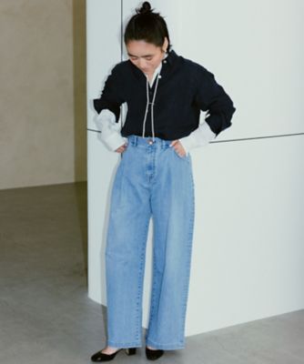 【Ｏｇｇｉ６月号掲載／接触冷感】２３区ＤＥＮＩＭ　サマー　タック　ワイド　パンツ（ＰＲＷＯＧＭ６５１８）