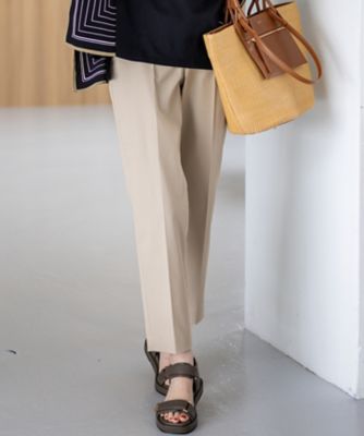 【SALE】23区 (Women)/ニジュウサンク【UVケア/洗える】コンパクトクロス テーパード パンツ(PRWOGM6613) ベージュ パンツ・ズボン【三越伊勢丹/公式】