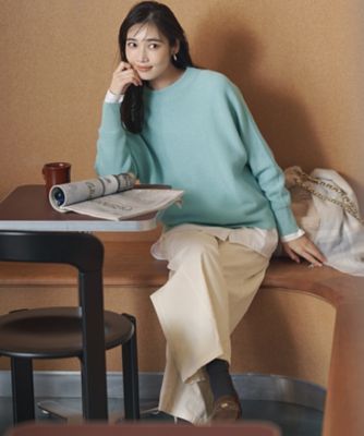 滝沢眞規子さん着用／洗える】コットン コーデュロイ ワイド パンツ