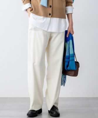 ＜23区 (Women)＞【洗える】ナチュラルストレッチサキソニー　ベイカー　ドロスト　パンツ（ＰＲＷＯＧＷ０４２２）