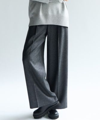 ＜23区 (Women)＞ラメミックスツイード　タック　ワイド　パンツ（ＰＲＷＯＧＷ０５１８）