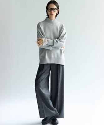 ラメミックスツイード タック ワイド パンツ（PRWOGW0518