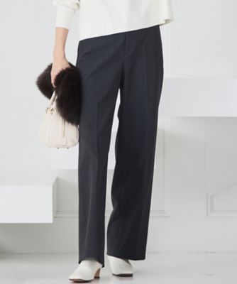 フォクシーニューヨーク　 ワイドパンツ 38 ブラック 滝沢眞規子39977 滝沢眞規子さん着用／洗える】ウォームストレッチ ワイド パンツ