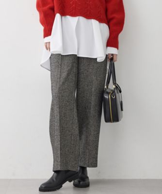 ＜23区 (Women)＞ループミックスツイード　ワイド　パンツ（ＰＲＷＯＧＷ６５２０）