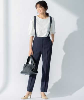 アナイ　2025AW 新作♡ダブルクロスサスペンダーパンツ ダブルクロスサスペンダーパンツ|ANAYI OFFICIAL ONLINE STORE