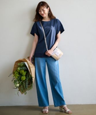 ２３区ＤＥＮＩＭ　ライトオンス　デニム　ワイド　パンツ（ＰＲＷＯＩＺ０７２２）