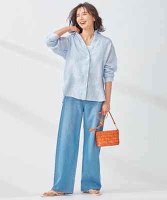 ２３区ＤＥＮＩＭ　ライトオンス　デニム　ワイド　パンツ（ＰＲＷＯＩＺ０７２２）