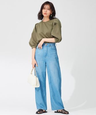 ２３区ＤＥＮＩＭ　ライトオンス　デニム　ワイド　パンツ（ＰＲＷＯＩＺ０７２２）