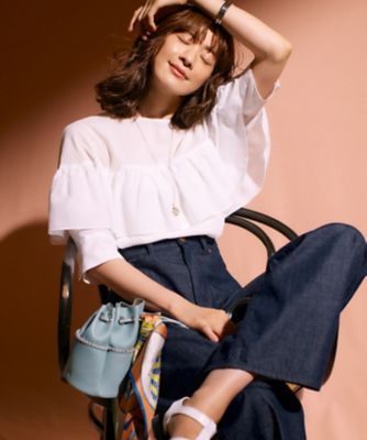 ２３区ＤＥＮＩＭ　ライトオンス　デニム　ワイド　パンツ（ＰＲＷＯＩＺ０７２２）