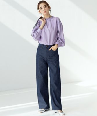 定価17930円 23区DENIM ライトオンス デニム ワイド パンツ　40 23区DENIM ライトオンス デニム ワイド パンツ