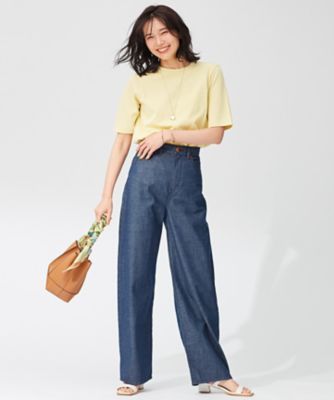 ２３区ＤＥＮＩＭ　ライトオンス　デニム　ワイド　パンツ（ＰＲＷＯＩＺ０７２２）