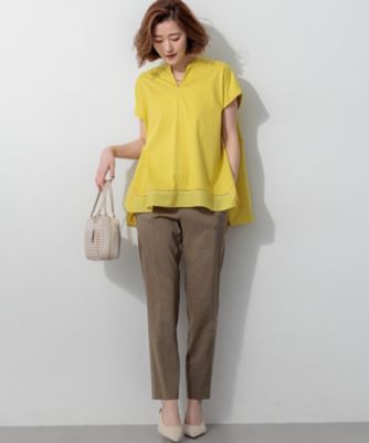 2点おまとめ デプレ トゥモローランド リネン レーヨン ストレッチ Vネック CLASSY．6月号掲載／洗える】リネンレーヨンストレッチ ワイド