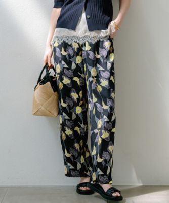 ＜23区 (Women)＞カラーリリープリント　ワイド　パンツ（ＰＲＷＯＬＭ０４０８）