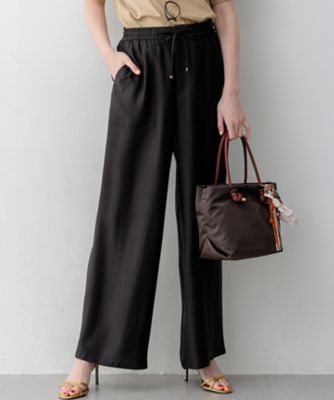 ＜23区 (Women)＞【見上愛さん着用／ＣＬＡＳＳＹ．・ＳＴＯＲＹ掲載】ブライトカルゼ　ワイド　パンツ（ＰＲＷＯＬＭ０４１８）