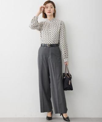 セットアップ着用】ファインネスウール ワイド パンツ
