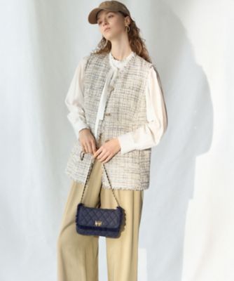 VERY・CLASSY．掲載】ドレープツイル アシンメトリー ワイド