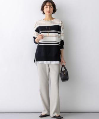 ストレッチダブルクロス フレアパンツ（PRWOLS6319） | 23区