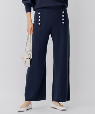 CLASSY．1月号掲載】ウールブレンド ニット パンツ