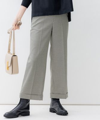＜23区 (Women)＞【洗える】ガンクラブチェックストレッチ　アンクル　パンツ（ＰＲＷＯＳＡ０３０５）