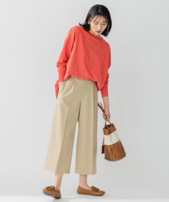 【洗える】カルゼストレッチ　クロップド　パンツ（ＰＲＷＯＳＭ０３０６）