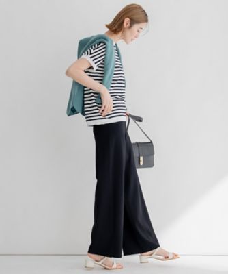 洗える】レーヨンポリエステルストレッチ ニット パンツ