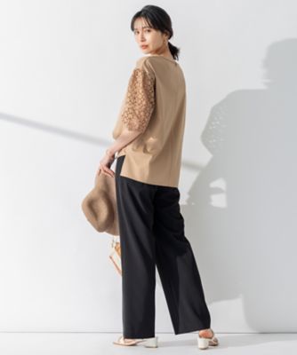 【ＷＥＢ限定／洗える】２ＷＡＹストレッチツイル　ワイドパンツ（ＰＲＷＯＳＭ０８４１）