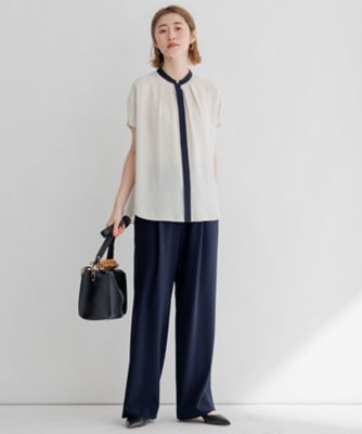 【ＷＥＢ限定／洗える】２ＷＡＹストレッチツイル　ワイドパンツ（ＰＲＷＯＳＭ０８４１）