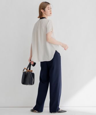 【ＷＥＢ限定／洗える】２ＷＡＹストレッチツイル　ワイドパンツ（ＰＲＷＯＳＭ０８４１）