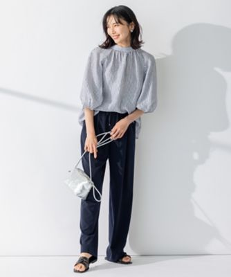 【ＷＥＢ限定／洗える】２ＷＡＹストレッチツイル　ワイドパンツ（ＰＲＷＯＳＭ０８４１）
