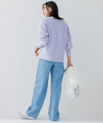 WEB限定／洗える】23区DENIM ライトダンガリー ワイドパンツ