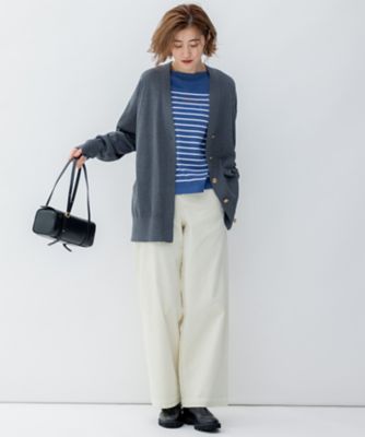 【洗える】２３区ＤＥＮＩＭ　ベルベットストレッチ　ワイドパンツ（ＰＲＷＯＳＷ０４２１）