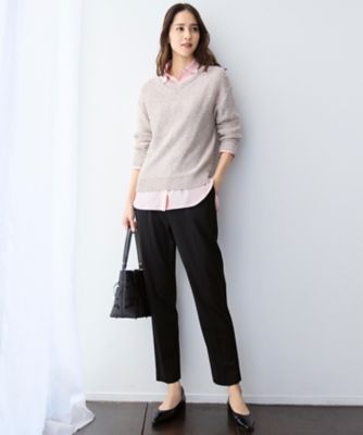 ライトフィールジャージータックテーパード パンツ