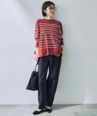 19号サイズまで展開】ウスカルデニムダーツカーブ パンツ