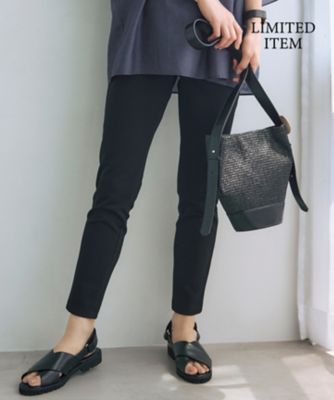 ＜自由区 L (Women/大きいサイズ)＞【ＷＥＢ限定・１７号サイズまで展開・洗える】コットンナイロンモクロディー　レギンスパンツ（ＰＲＷＲＧＡ０８３１）