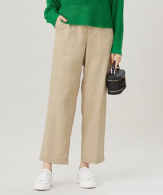 ＜自由区 L (Women/大きいサイズ)＞【洗える】ストレッチライトツイルベイカー　パンツ（ＰＲＷＲＧＭ０３１５）