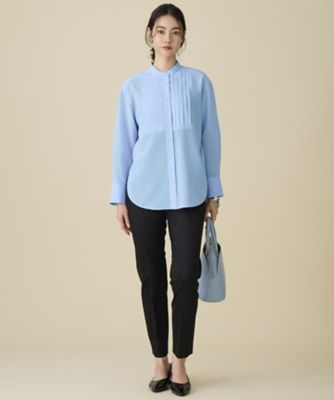 カタログ掲載・自由区名品パンツ・新色追加】コットンサテンテーパード