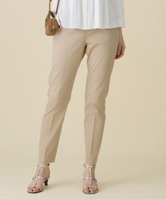 カタログ掲載・定番人気・新色追加】コットンサテンテーパード パンツ