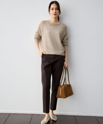 コットンサテンテーパード パンツ（PRWRGM0316） | 自由区 L