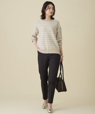 カタログ掲載・自由区名品パンツ・新色追加】コットンサテンテーパード